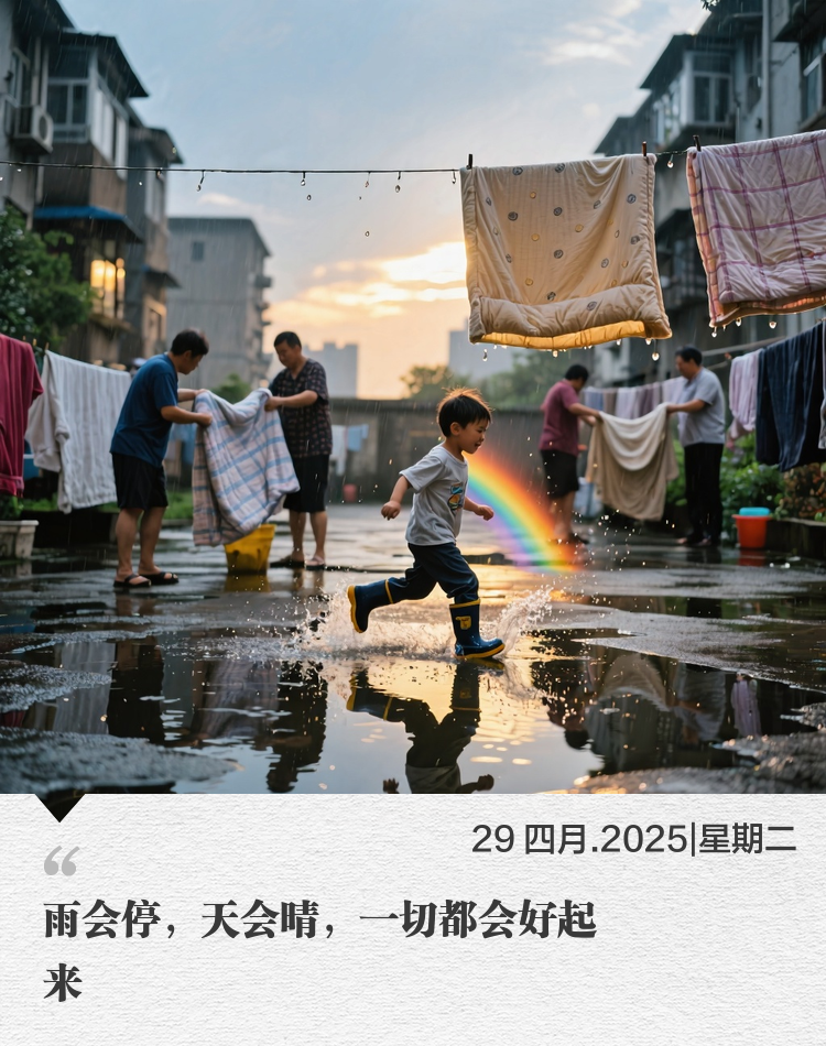 【今日简报】4月29日，星期二，苏宁易购祝您工作愉快，幸福生活